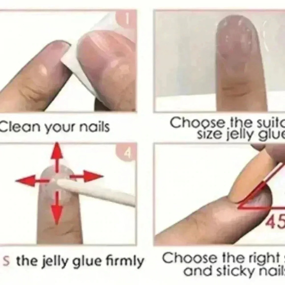 #32 24pcs Glossy Long Stiletto Press-On Nails - Wine Red Gradient with Stripe - Picture 9 of 10